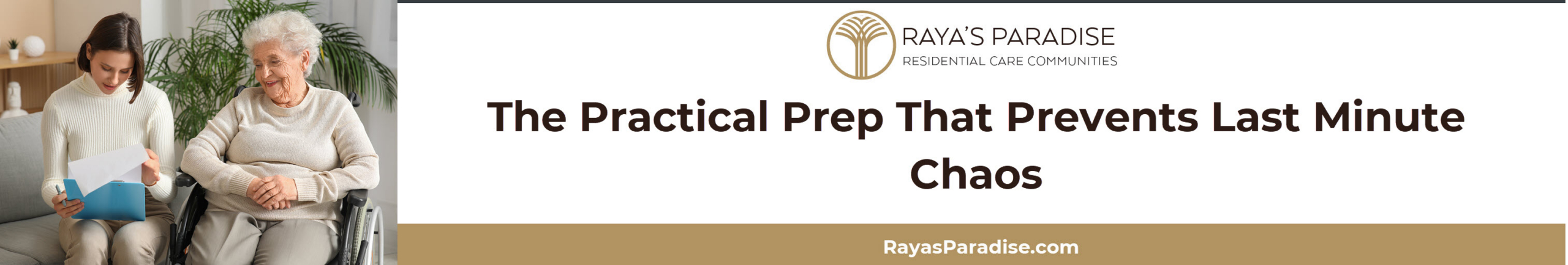 This section includes practical pre-move steps like downsizing, documents, medication lists, and move-in planning.