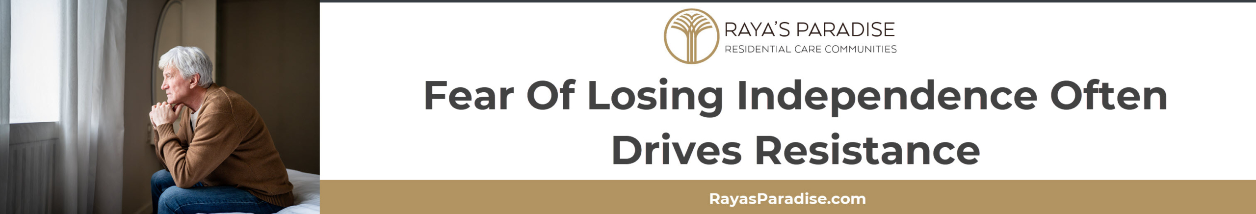 Older adult sitting thoughtfully in a familiar home environment, reflecting hesitation about major life changes.