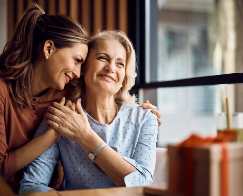 Senior Parent with Daughter