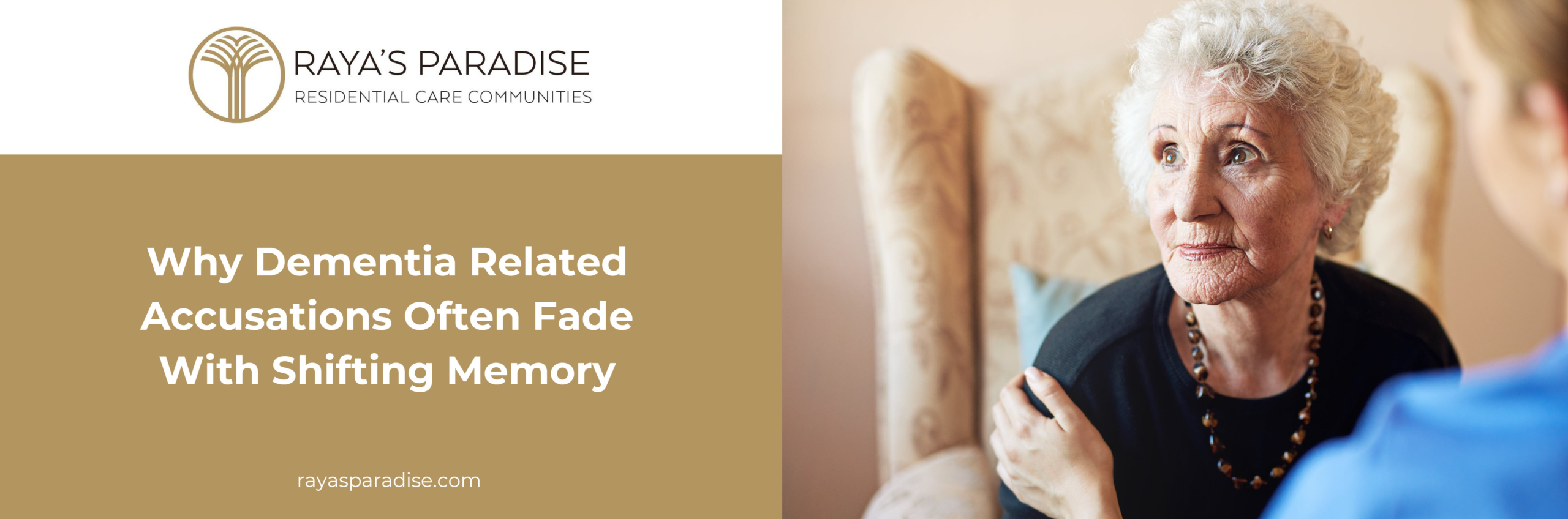 An elderly person relaxes quietly after a moment of confusion as a caregiver offers gentle comfort.