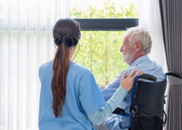 Caregiver with Dementia Patient