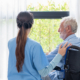 Caregiver with Dementia Patient