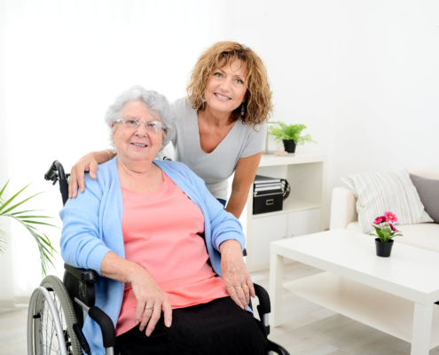 Senior Mother with Daughter