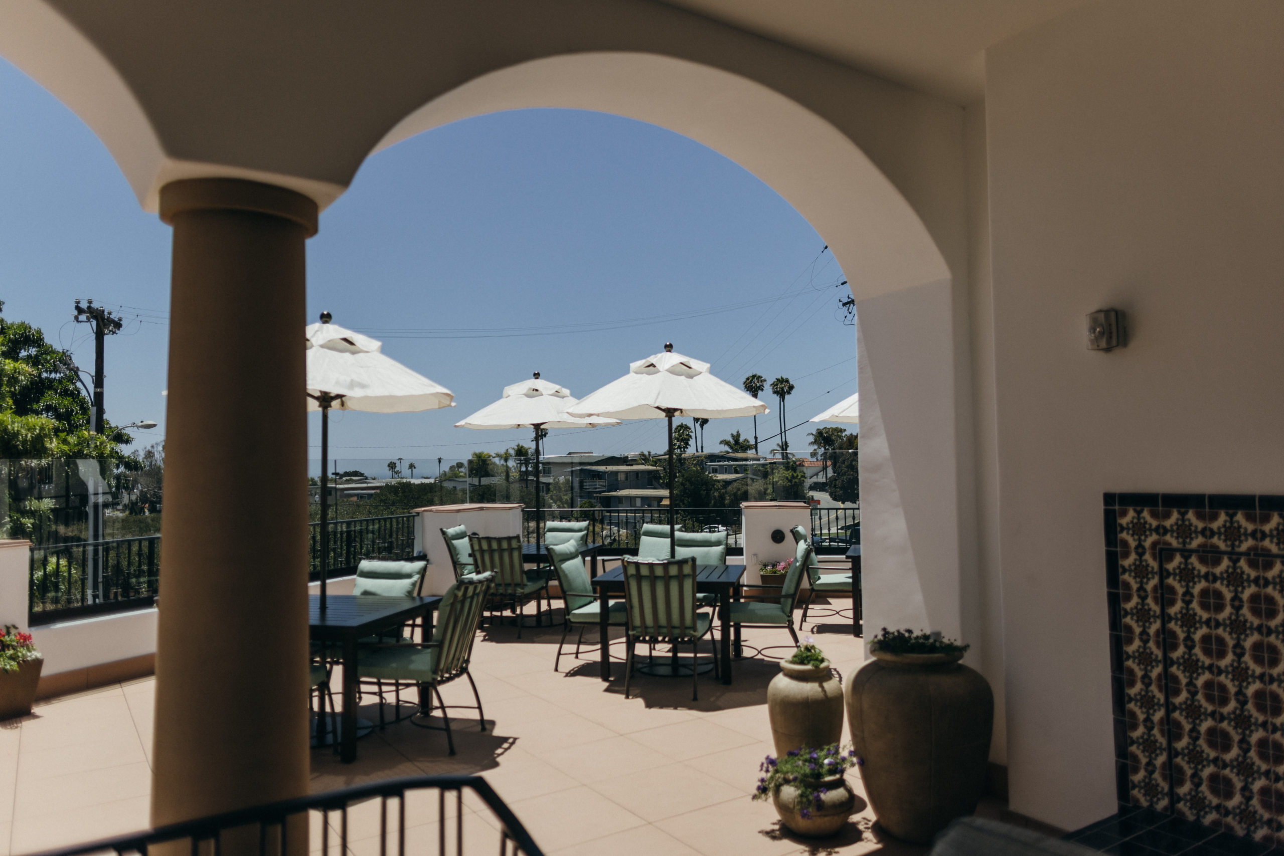 Raya's Paradise in Orange County Patio Overlooking the Ocean