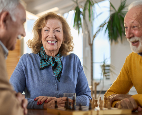 Seniors at Assisted Living Community