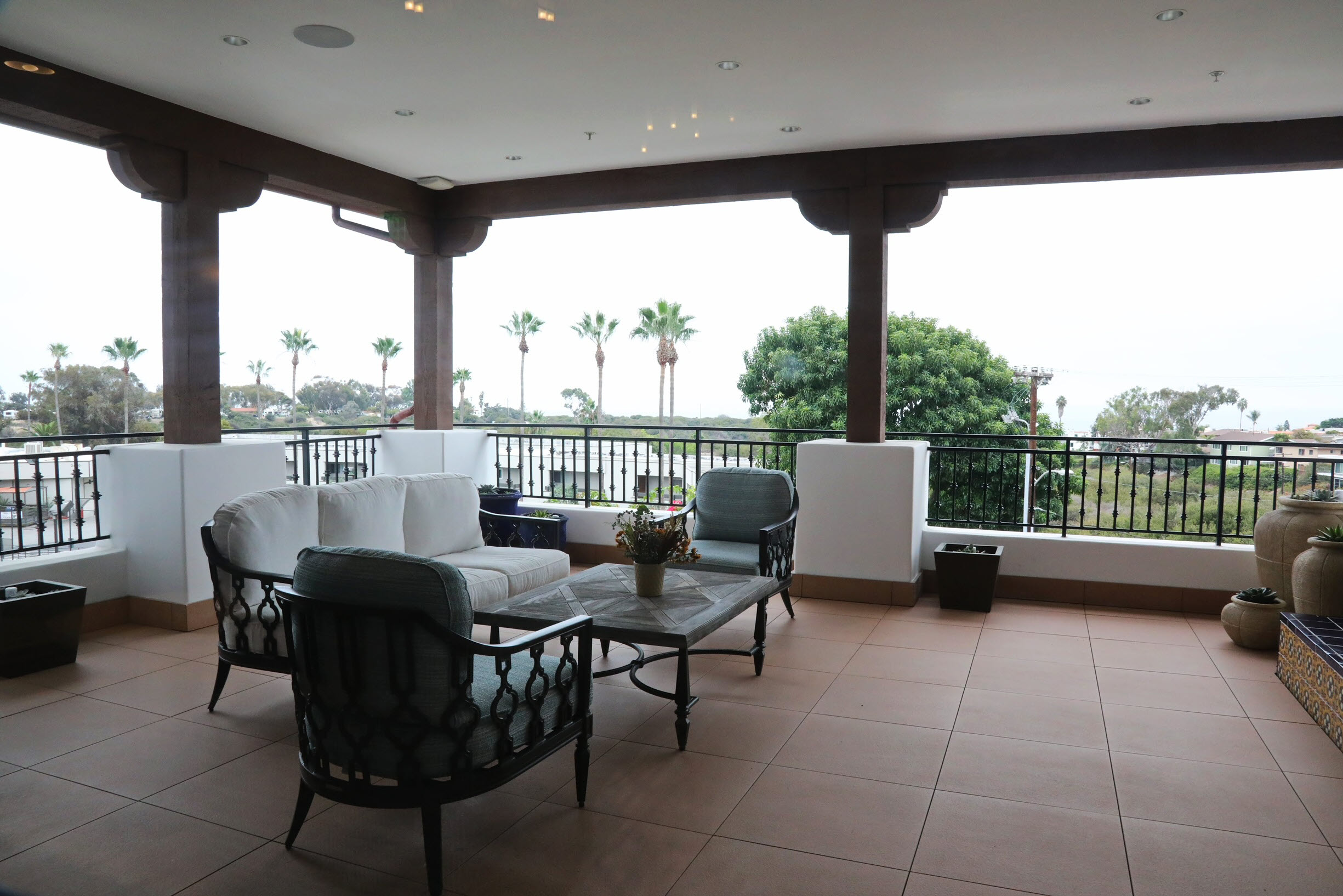 Covered Patio Area at Raya's Paradise in Orange County Covered Patio Area at Raya's Paradise in Orange County