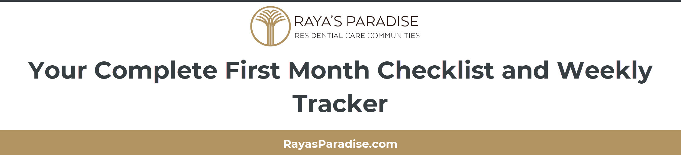 Your Complete First Month Checklist and Weekly Tracker