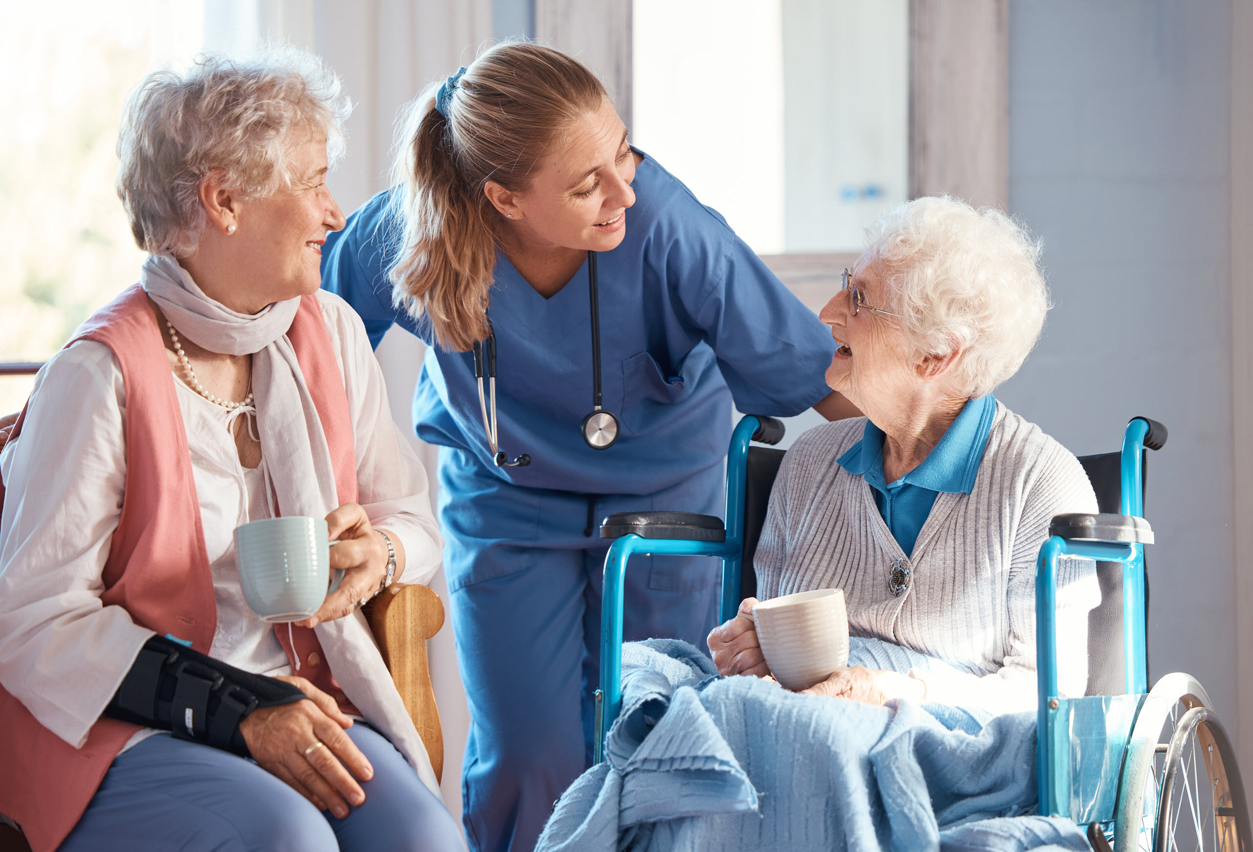 Memory Care team supporting a resident and family in Orange County