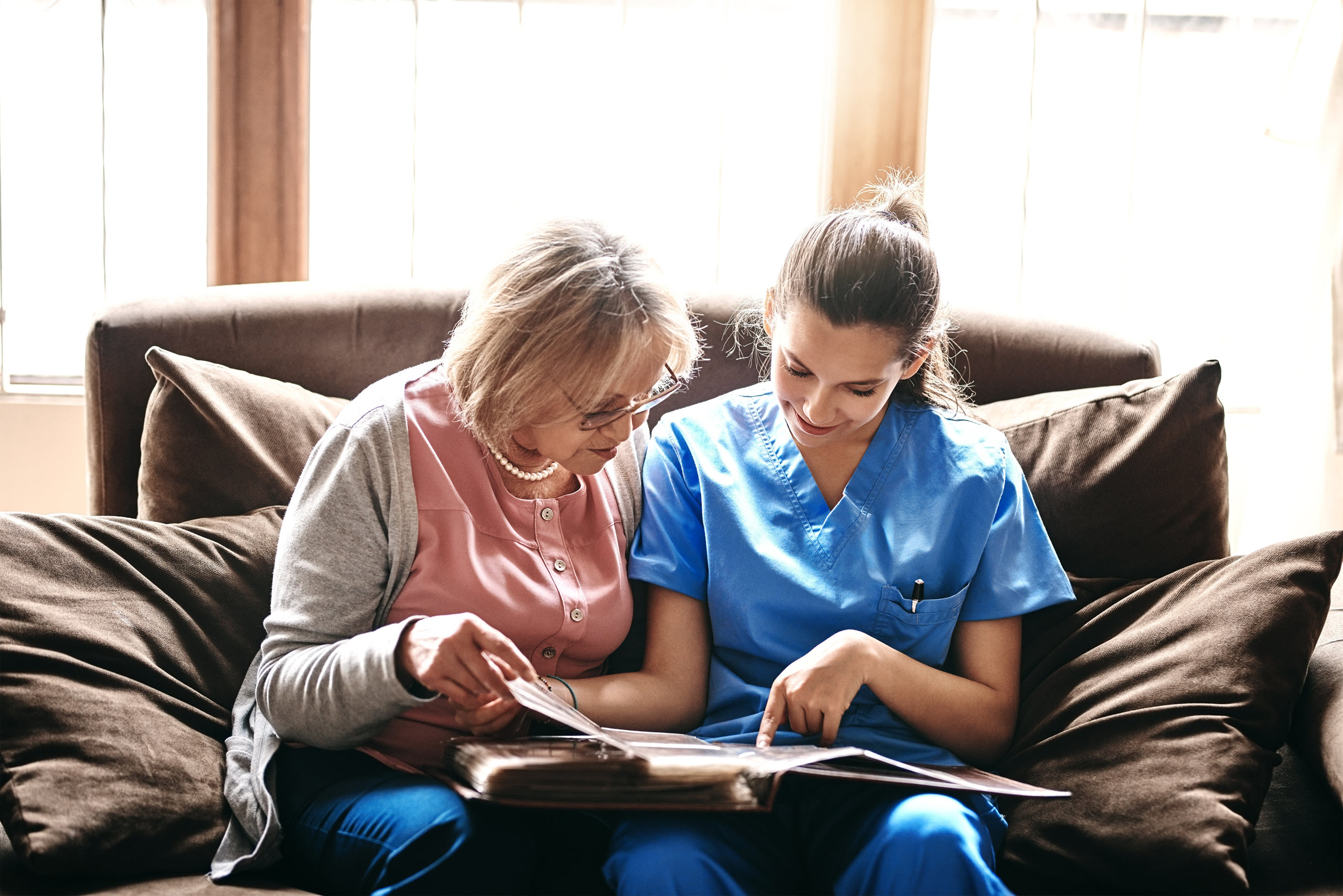 Personalized dementia care for a senior at Raya’s Paradise in Orange County